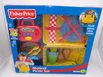 NEW Fisher-Price Musical Picnic Basket Set Radio Grill Food toy Sound works Age 2 up