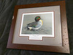 Morning Stretch JP Edwards Signed Numbered Ducks Unlimited Idaho Print Framed 18x15 AS-IS