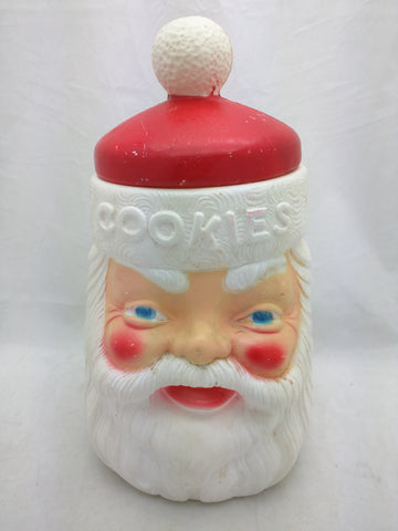 Empire Santa Claus Cookies Cookie Jar 1973 Blow Mold VTG
