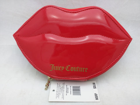 Juicy Couture Jewelry Zip Case Red Lips New
