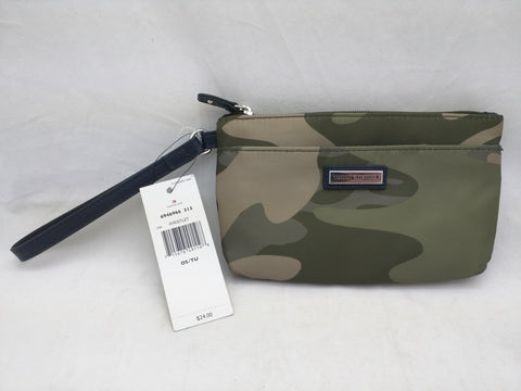 Tommy Hilfiger Camo Wristlet Pouch Purse Never Used