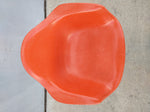 Herman Miller Chair Fiberglass Orange Mid Century Curved
