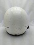 Child BMX Helmet White Full Face Vintage