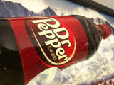 Dr. Pepper Sign Light Up Skiing Mountains Greatest Taste on Earth