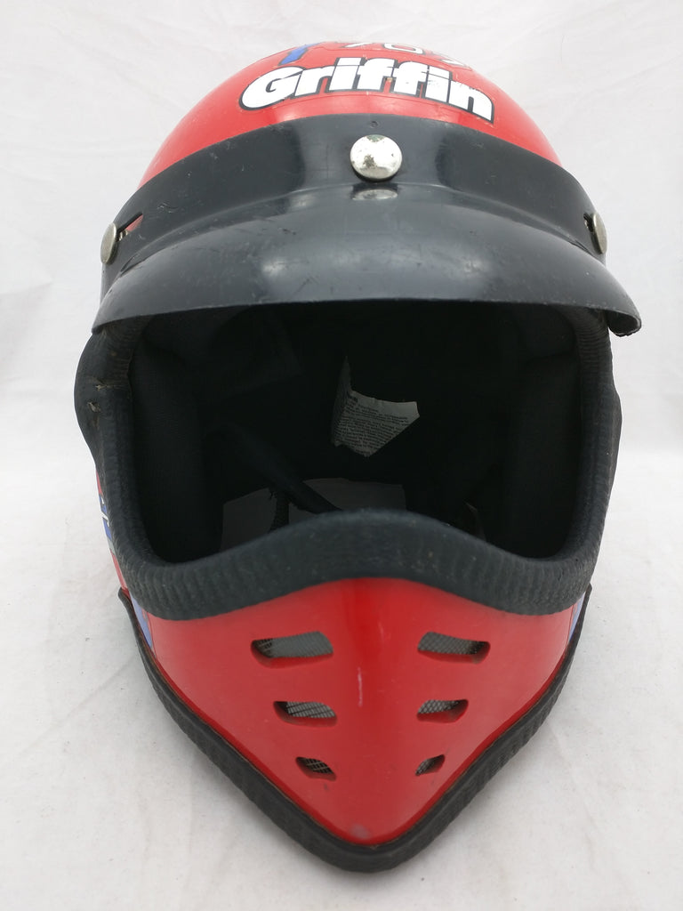 Griffin gx 707 Helmet BMX Red Full Face Vintage Moto – Pocatello Market Griffin gx 707 Helmet BMX Red Full Face Vintage Moto – Pocatello Market