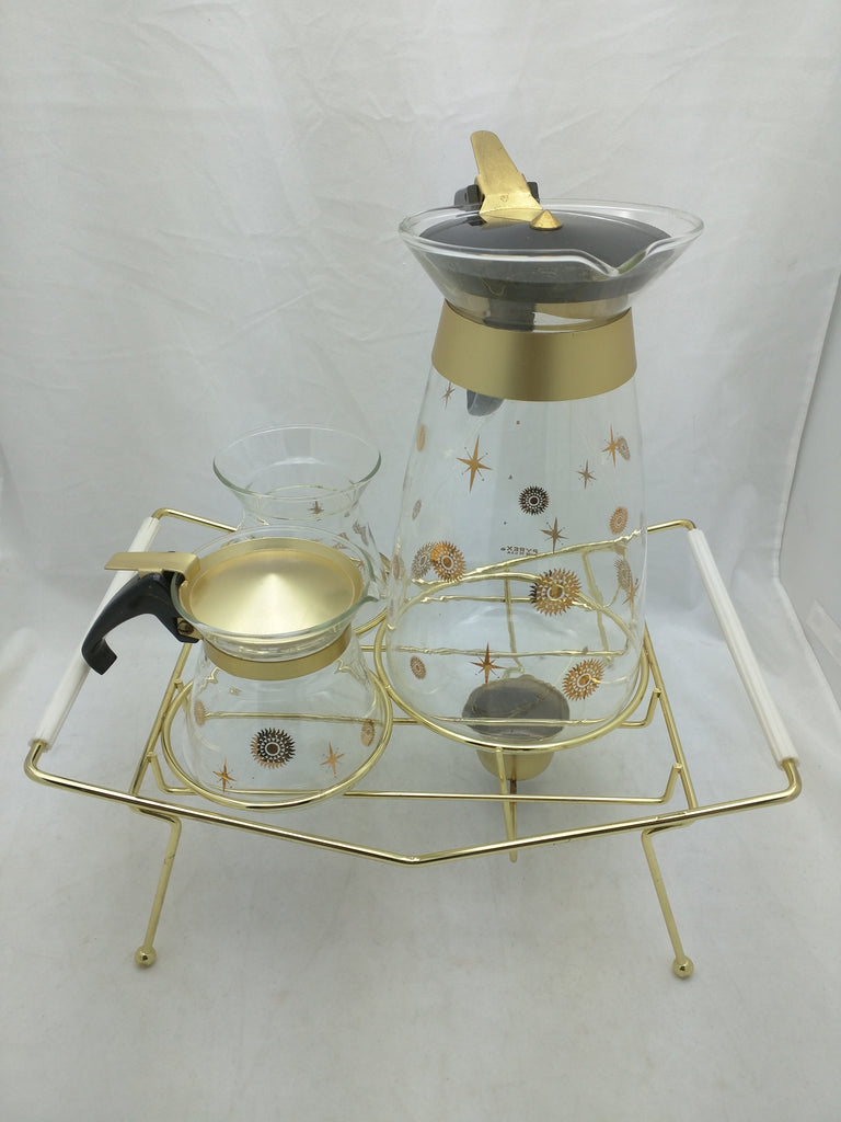 Vintage Atomic Coffee Carafe Mid Century Modern Atomic Coffee Set Atomic  Nucleus Starburst Sugar Creamer 