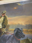 Eager to Go RJ McDonald Signed Numbered Print Duck Hunting Black Lab