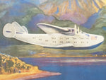 Lawler Pan American Litho Print Numbered Fly To South Sea Isles Via Plane Airplane