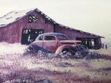 1940 Ford Graveyard Donna Wolfkill Signed Numbered Print Barn