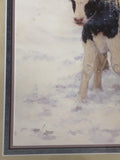 Cow Calf First Christmas Bonnie Mohr Signed Numbered Print