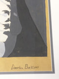 Carole Lombard by Dorothea Burklund Sketch Painting Original Art Deco