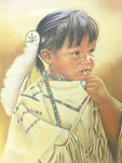 Cassie Penni Anne Cross Signed Numbered Print Native American Girl