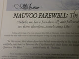 Frank Thomas Nauvoo Farewell Signed LDS Print