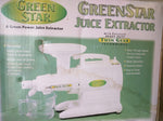 Green Star Pasta Vegetable Juicer GS-1000 Twin Gear Extractor extra Screen