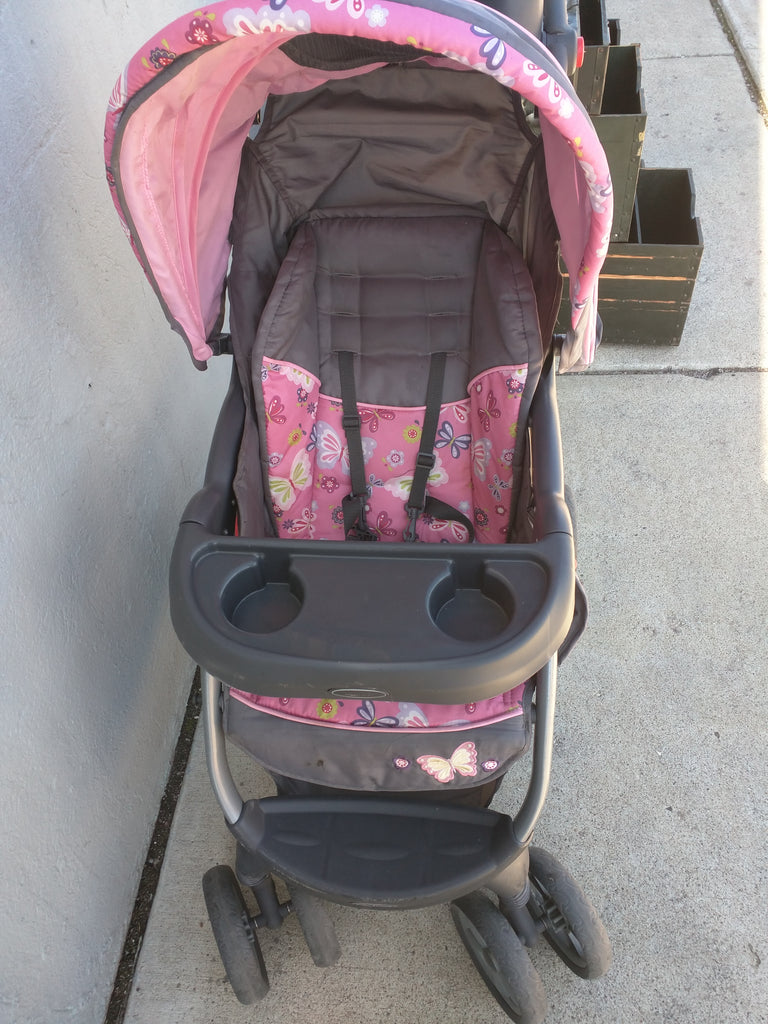 baby trend stroller purple Baby Girl Stroller Butterflies Baby Trend Grey/Pink/Purple – Pocatello Market