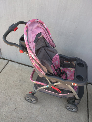 baby trend stroller purple Baby Girl Stroller Butterflies Baby Trend Grey/Pink/Purple – Pocatello Market