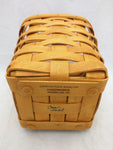 2002 5x5x6 Longaberger Basket Woven Small