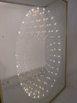 Turner Infinity 3D Lighted Mirror 20x16 Hollywood Regency Wall Vintage Nadler
