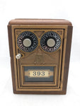 Savings Bank US Eagle Postal Office PO Box Two Dial Door Vintage