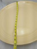 17" Yellow Bauer Ringware Chop Plate Platter Charger Pastel Large Los Angeles