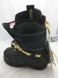New Vans Woman 7 Snowboard Boots Hi Standard Black Gold NOS