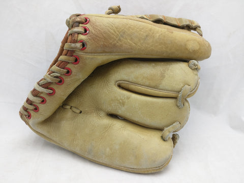 HK Trade Mark Rivet Button Vintage Baseball Glove Mitt