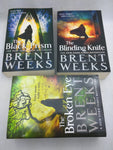 Brent Weeks Lightbringer 1 2 3 Book Set Books Black Prism Blinding Knife Broken Eye