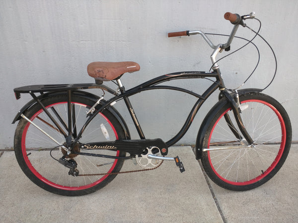 OUT OF STOCK! Clairmont SCHWINN Black 7-speed RETRO Men's CRUISER BIKE – Pocatello Market