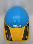 Yamaha Lazer MX Moto Cross Motorcycle Helmet VTG Blue Yellow Stripes Bike