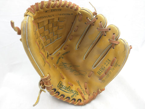RBG 224 Ken Griffey Jr Rawlings Endorsed Vintage Baseball Glove Mitt Leather RHT