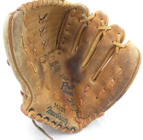 M20T Willie Mays MacGregor Endorsed Vintage Baseball Glove Mitt Leather RHT