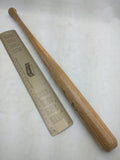 Mini Dark Leo F Wells Real Estate Funds Wood Bat Baseball Miniature 18" Souvenir