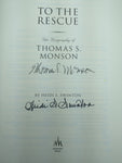 SIGNED To the Rescue: The Biography of Thomas S. Monson Hardcover LDS