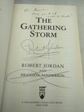 Signed by Brandon Sanderson The Gathering Storm Robert Jordan To Annie