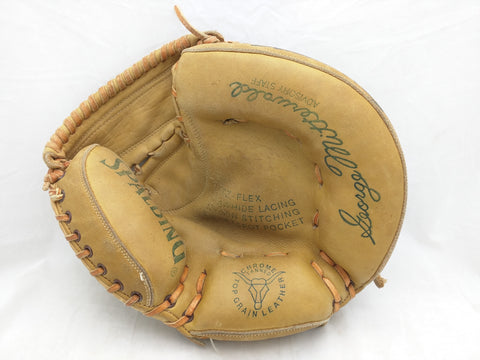 George Mitterwald Endorsed Vintage Catchers Spaulding Baseball Glove Mitt American National