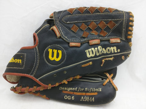AS-IS OG6 A9844 13"-14" Wilson Softball Glove Mitt