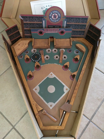 Old Century Baseball Game Lever Classic BoardGame Pinball Wooden Wood