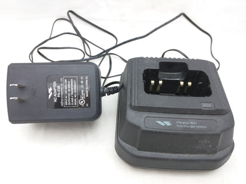 Vertex Standard CD-16 Rapid Desktop Battery Charger PA-23B 16V 900mA Power Adapter VAC-800
