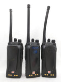 (3) HT750 Motorola Two-Way Portable Handheld Radio Walkie Talkie