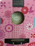 FG3038 Flower Floral Discovery Pink Kid Child Acoustic Guitar First Act