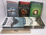 George Martin 5 Book Set. A Game of Thrones / A Clash of Kings / A Storm of Swords / A Feast of Crows / A Dance with Dragons