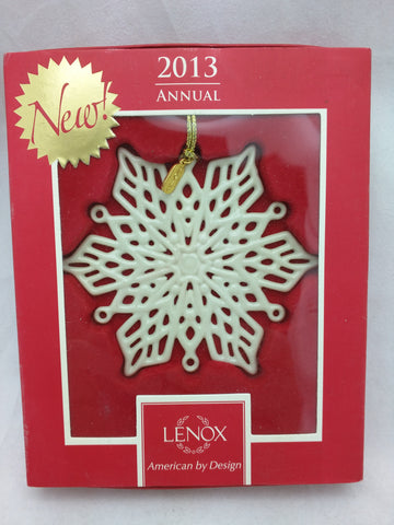 Lenox 2013 Snow Fantasies Snowflake Ornament 4 Inch VGC 882864440648