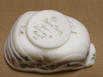 Unmarked Fenton Christmas Sleigh Sled Candy Dish 4X8X4 Frosted Glass Painted