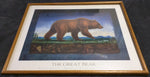 Great Bear Monte Dolack Signed Print Framed 32x 26 Needs Glass Reset the