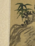 Geisha Print Asian Japanese Signed? Woman Lady Oriental Silk Mat Framed 21 X 17