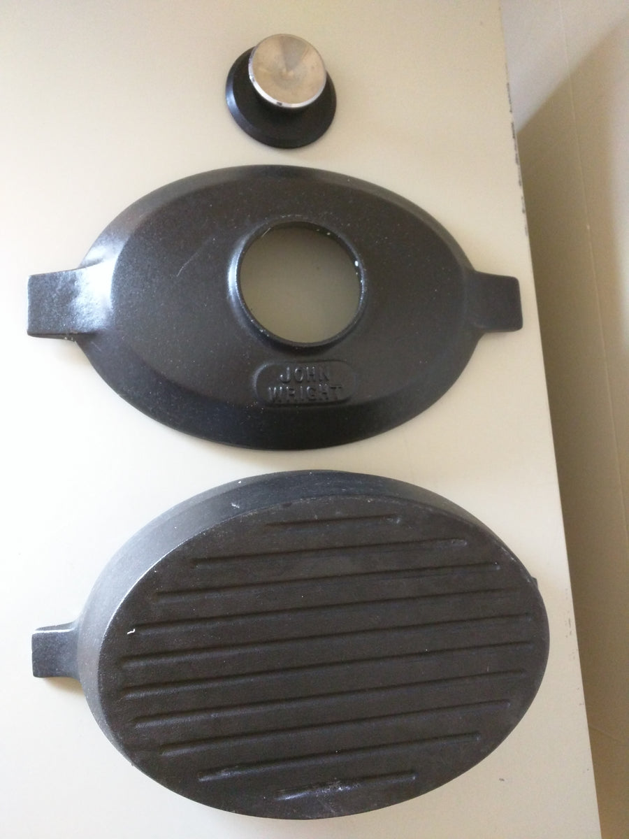 John Wright Cast Iron Stove Top Steamer Vaporizer Humidifier Speckled