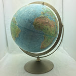 Land and Sea 12" Repogle World Globe Metal Frame Vintage