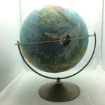 Land and Sea 12" Repogle World Globe Metal Frame Vintage