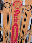 SLED Paris Champion Eastback   winter vintage wood wooden Christmas display