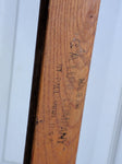 Lund Collegiate Hockey Stick Wood Wooden Straight Vintage 62 in Christmas Display